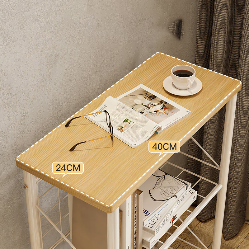 Modern Etagere Bookshelf Open Back Bookcase for Home With Shelves