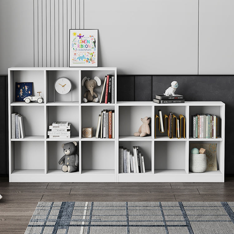 Wooden Standard Bookshelf Modern Closed Back Bookcase for Home Office
