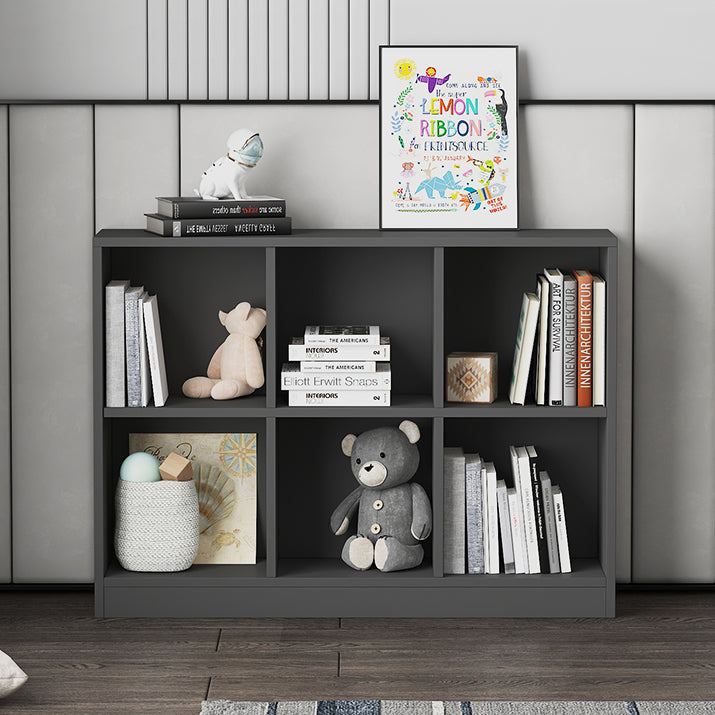 Wooden Standard Bookshelf Modern Closed Back Bookcase for Home Office