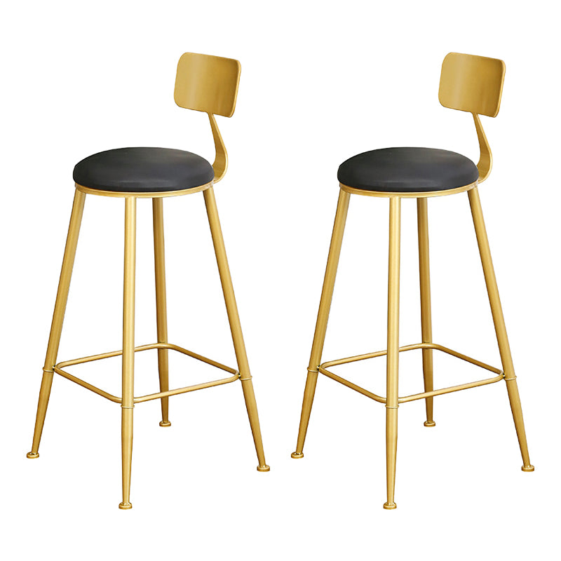 Glam 1/2/3/4/5 Pieces Round Bar Table Set Fixed Table Counter Set for Dining Room