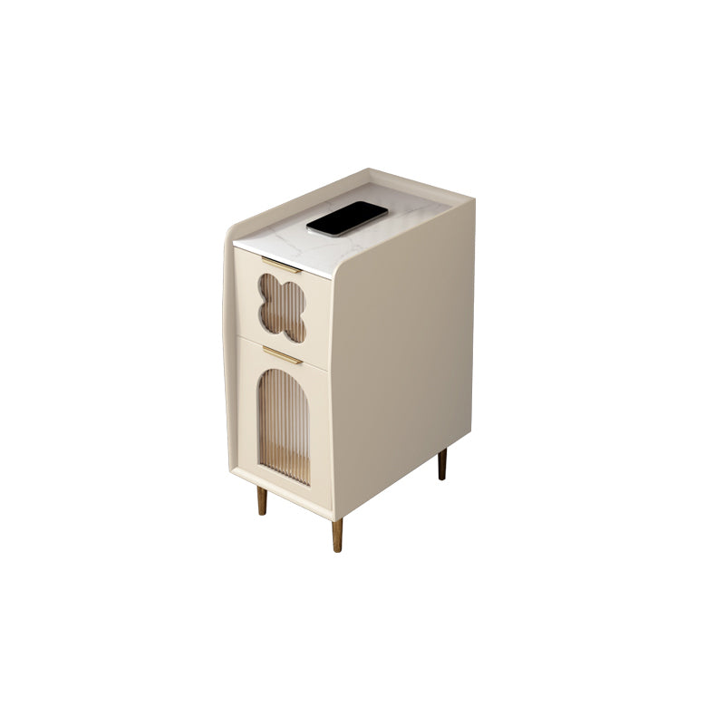 Solid Wood Drawer Storage Night Table Modernism Bed Nightstand