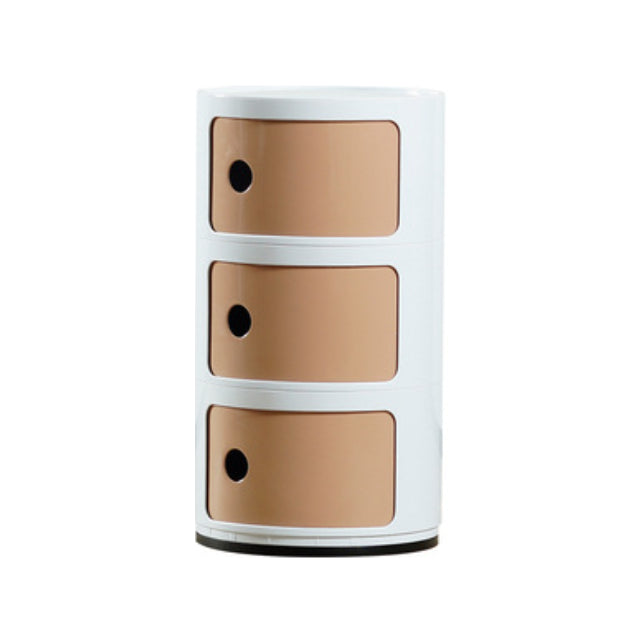 Plastic Nightstand Or End Table, Modern 2/3/4-Door Bedside Cabinet