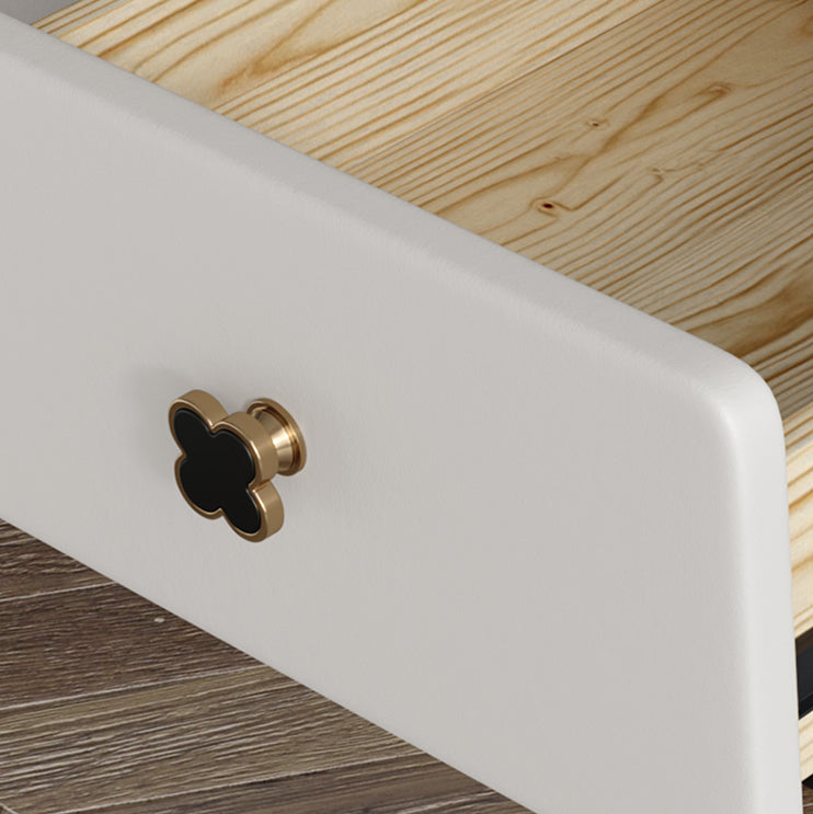 Contemporary Storage Night Table 1 Drawer Wood Bed Nightstand