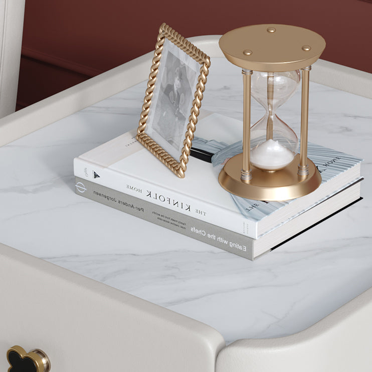 Contemporary Storage Night Table 1 Drawer Wood Bed Nightstand