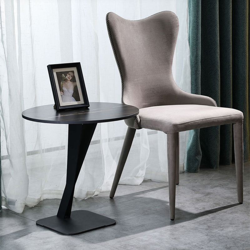 One Single Modern Round Pedestal Coffee Table for Living Room