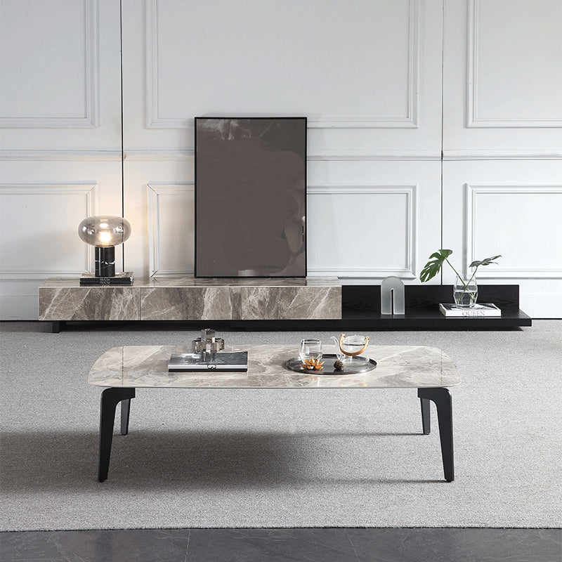 Round Nesting Coffee Table Lift Top Scandinavian Metal Cross Legs Coffee Cocktail Table