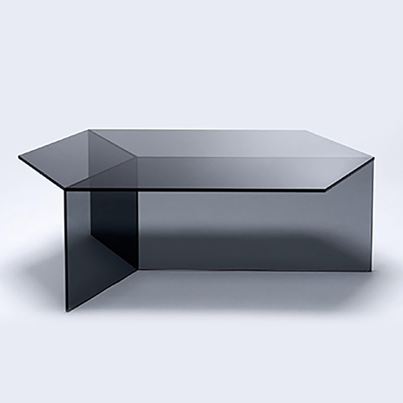 1 Single Modern Plastic Coffee Table with Three Legs for Living Room