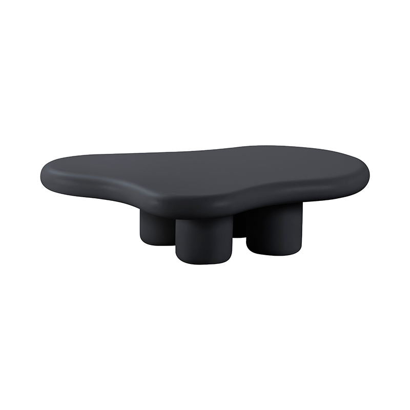 White/black Four Legs Coffee Table Plastic Cocktail Table for Living Room