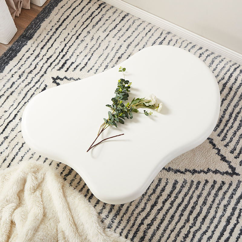 White/black Four Legs Coffee Table Plastic Cocktail Table for Living Room