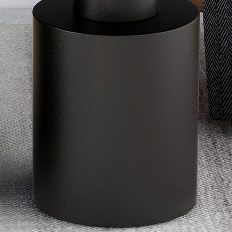 Modernism Black/White Pedestal 1 Coffee Table Round Metal Table