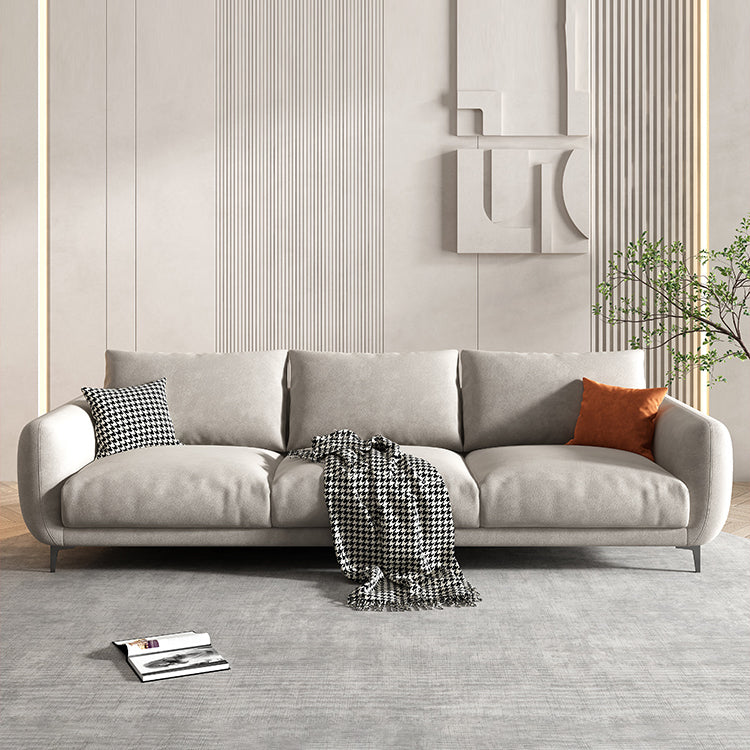 Pillow Back 3-seater Sofa with Square Arm for Living Room 35.43" High