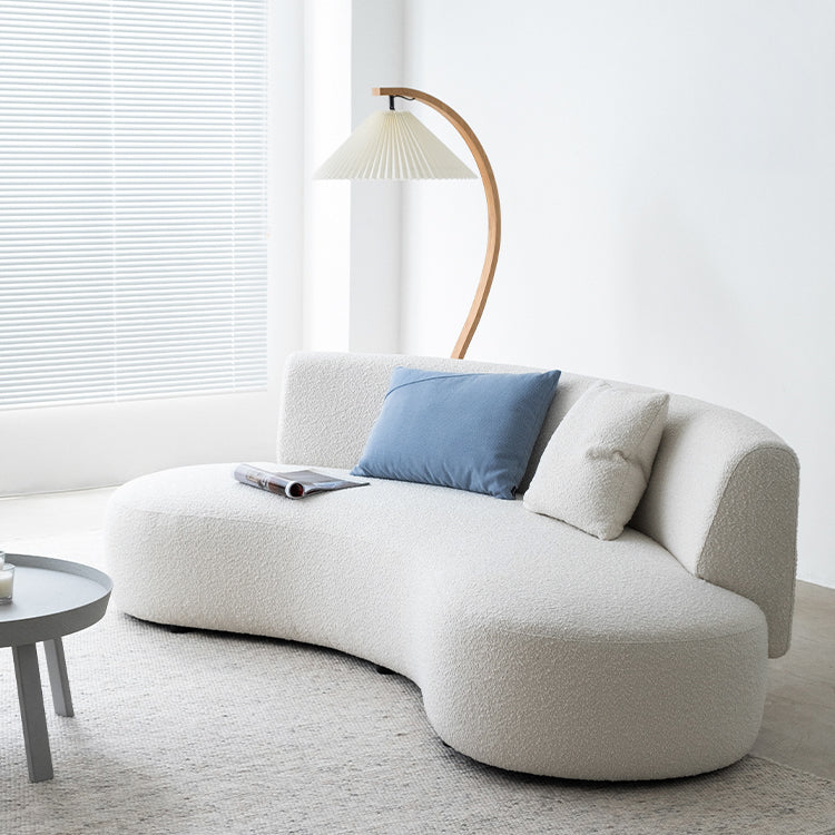 Contemporary Standard Armless Sofa Curved Sofa for Living Room, Apartment