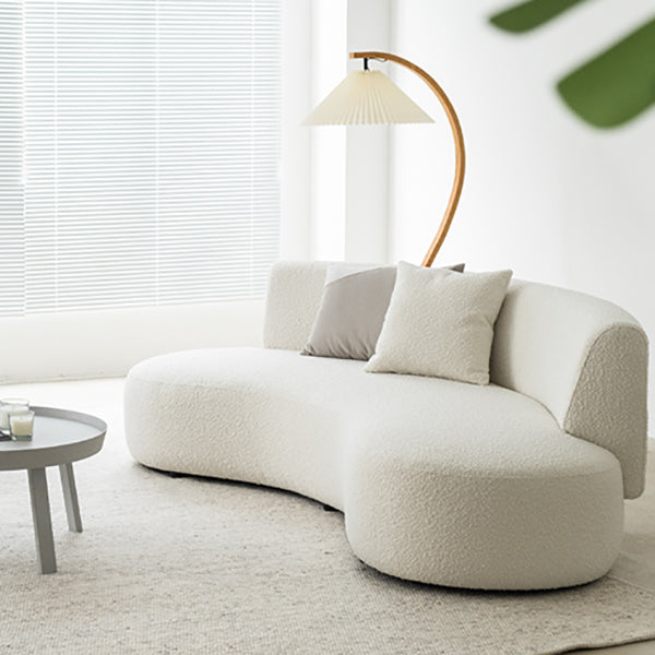 Contemporary Standard Armless Sofa Curved Sofa for Living Room, Apartment