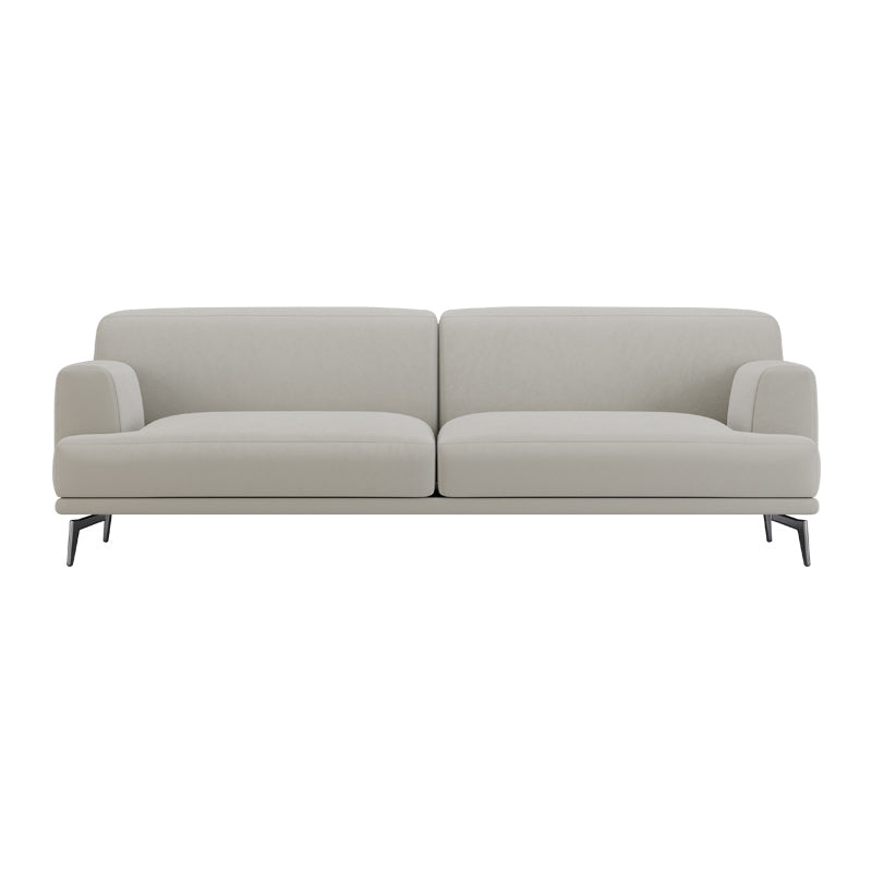 Velvet Tight Back Sofa with Recessed Arm for Living Room 31.5" High