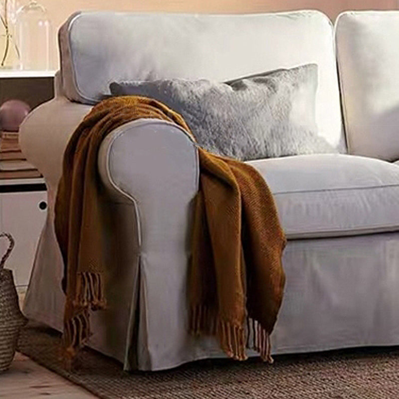 Contemporary White Cushions Standard Rolled Arm 2-seater Sofa