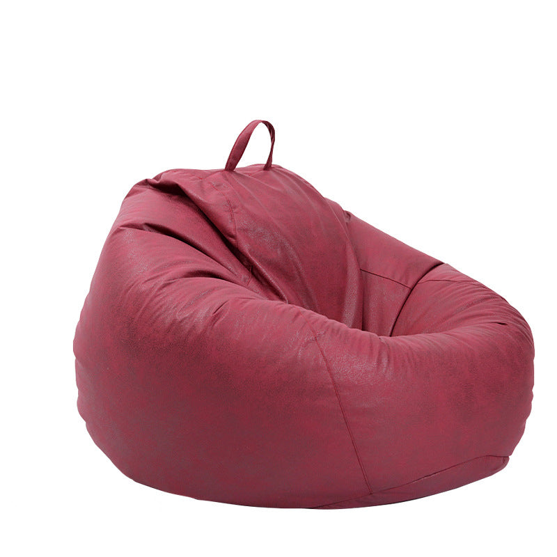 Casual Accent Chair Faux Leather Waterproof Lounge Sofa Chair in Beige/ Brwon/ Gray/ Red