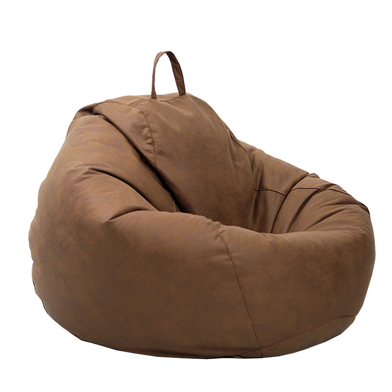 Casual Accent Chair Faux Leather Waterproof Lounge Sofa Chair in Beige/ Brwon/ Gray/ Red