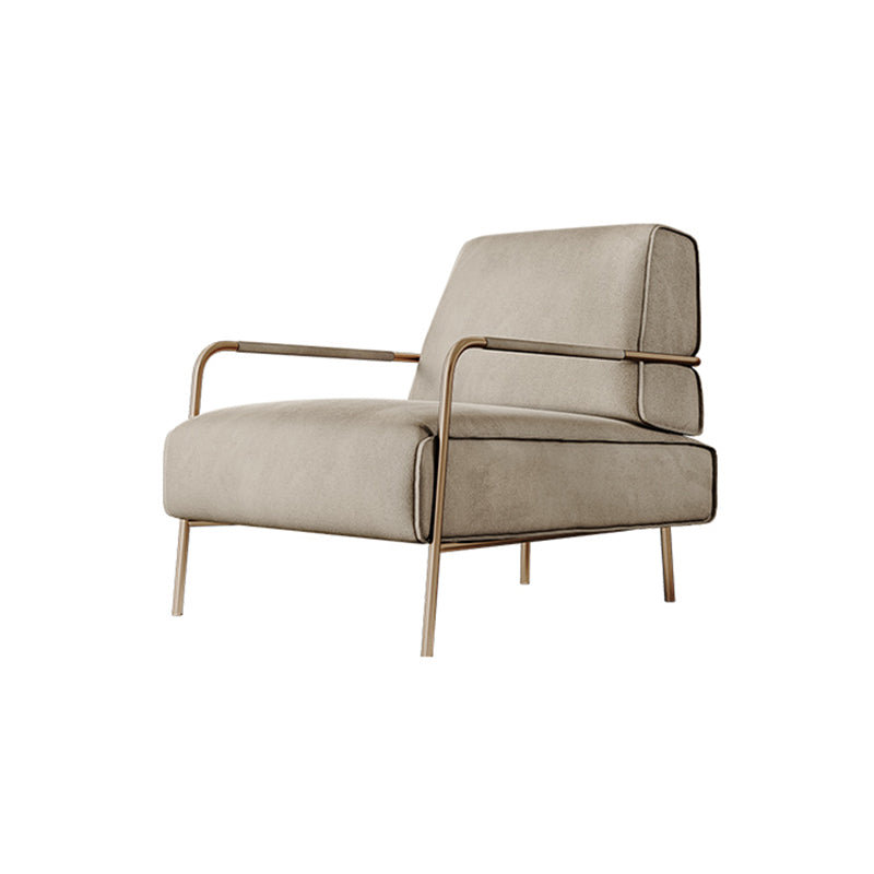 Contemporary Arm Accent Chair Modern Cushion Back Accent Chair