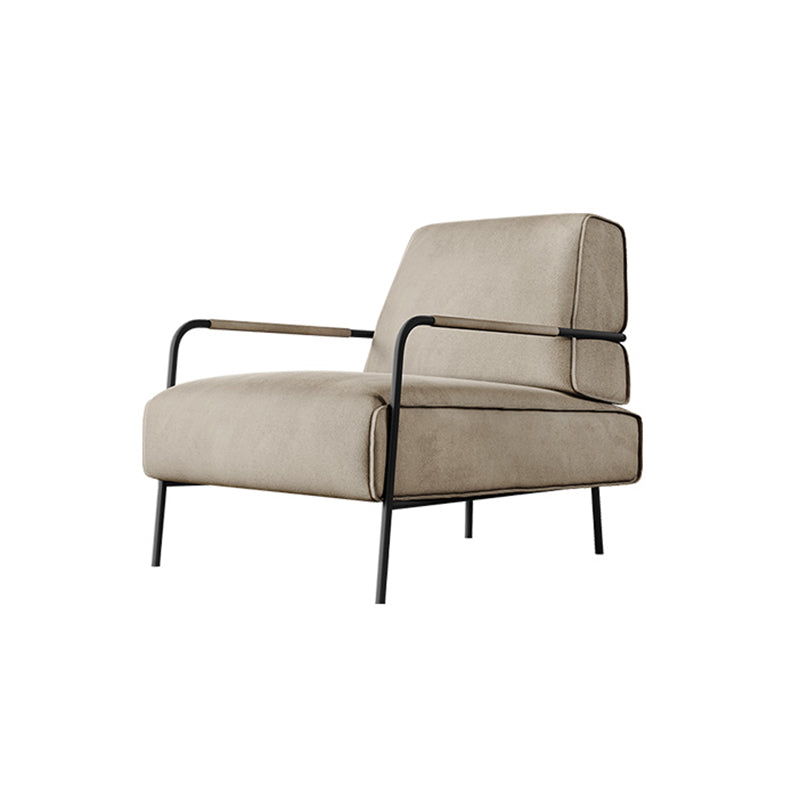 Contemporary Arm Accent Chair Modern Cushion Back Accent Chair