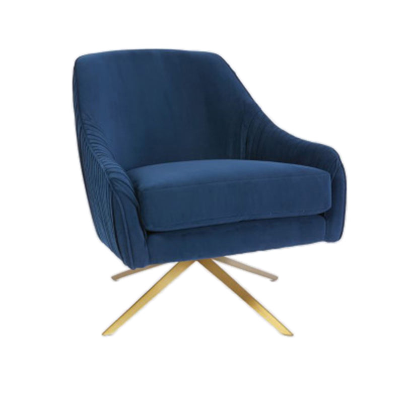 Velvet Arm Chair 29.52" L x 32.67" W x 33.46" H Swivel Accent Armchair