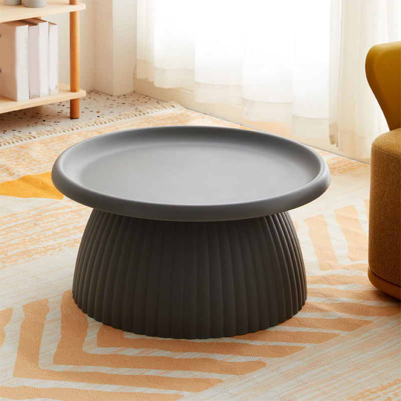 Modern Style Cocktail Table Acrylic Material Multi-color Selection Round Coffee Table