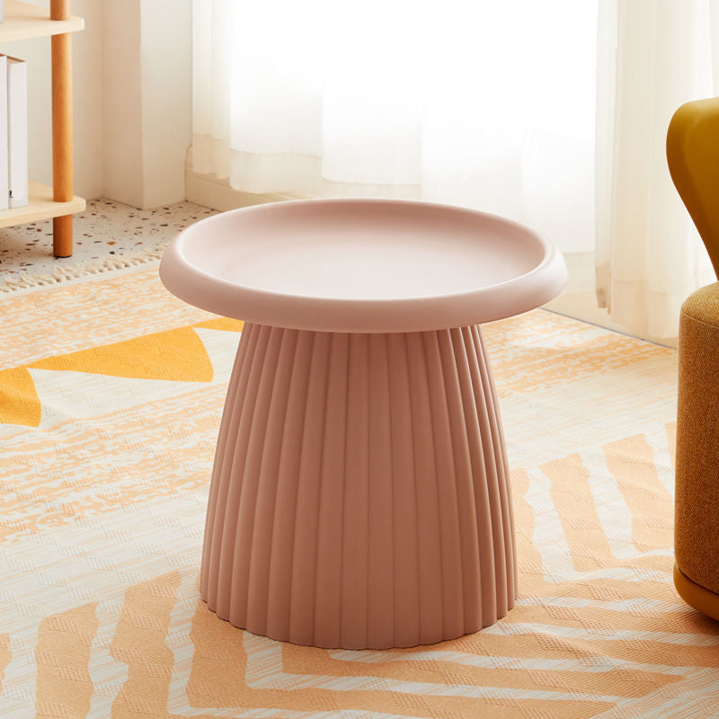 Modern Style Cocktail Table Acrylic Material Multi-color Selection Round Coffee Table