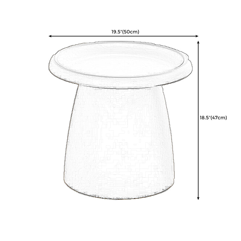 Modern Style Cocktail Table Acrylic Material Multi-color Selection Round Coffee Table