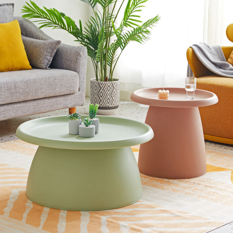 Pedestal Base Design Cocktail Table Acrylic Material Multi-color Selection of Coffee Table