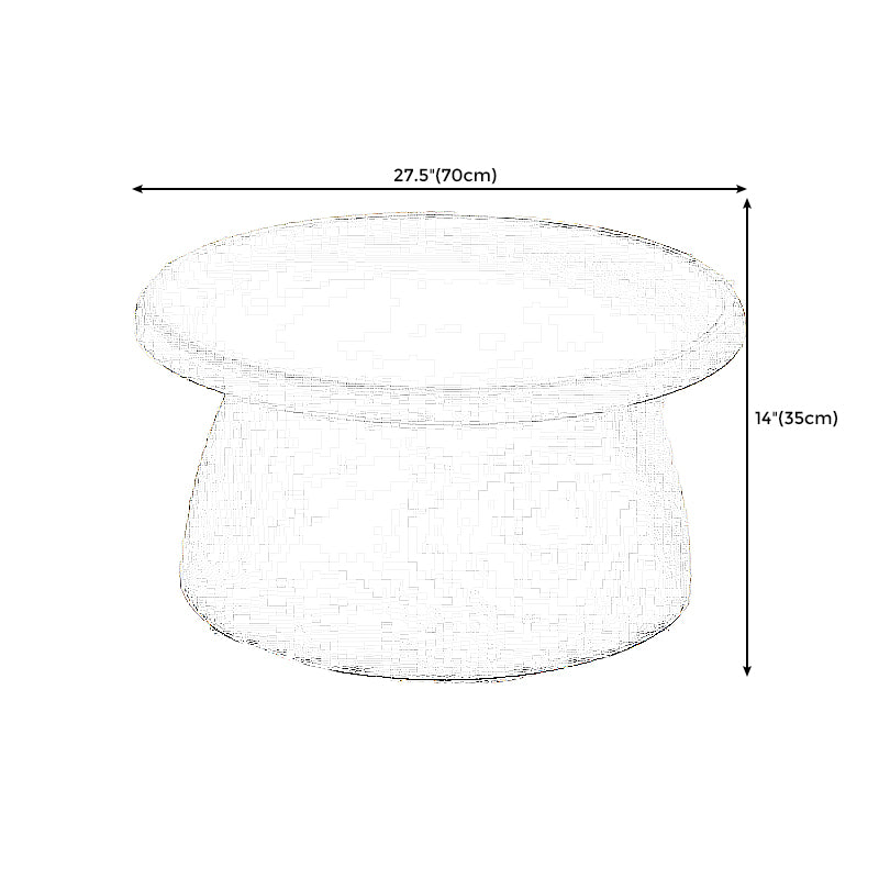 Pedestal Base Design Cocktail Table Acrylic Material Multi-color Selection of Coffee Table