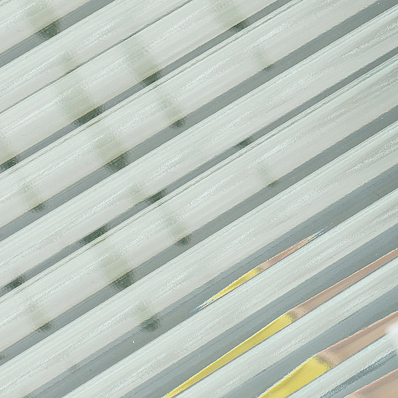 23.6" Tall Ironcraft Frame End Table Glass Rectangular Top Side Table with Shelf