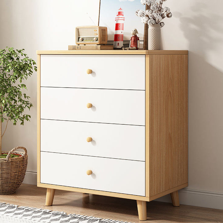 Modern Style Engineered Wood Sideboard White Dining Server for Kitchen