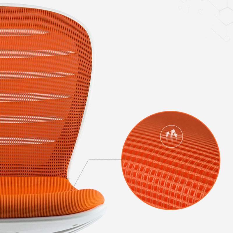 Mid Back Conference Chair Steel Frame Upholstered Chair with Caster Wheels