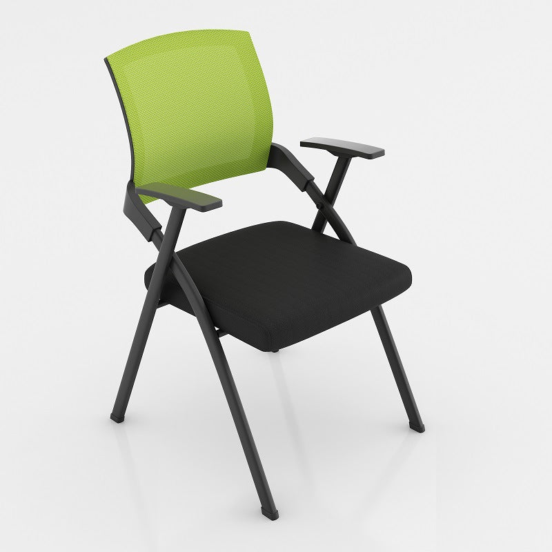 Modern Mesh Office Chair with Fixed Arms Conference Chair with Metal Frame