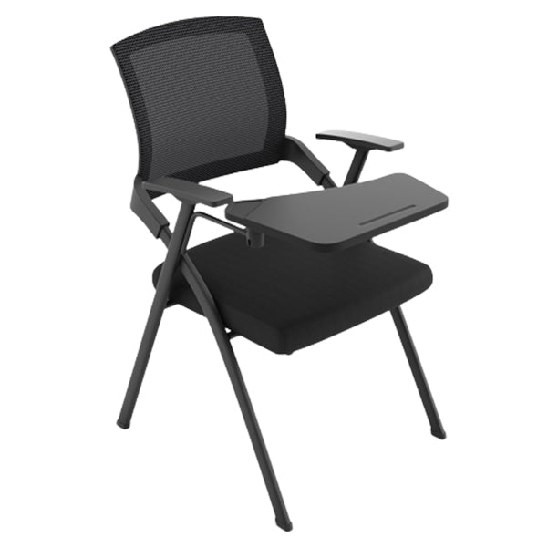 Modern Mesh Office Chair with Fixed Arms Conference Chair with Metal Frame