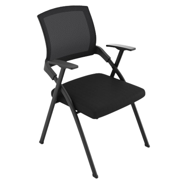 Modern Mesh Office Chair with Fixed Arms Conference Chair with Metal Frame