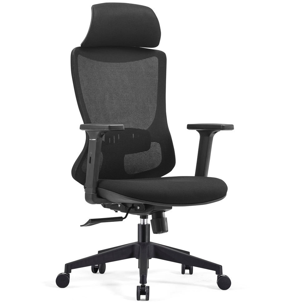 Height-adjustable Office Chair Modern Working Chair with Wheels