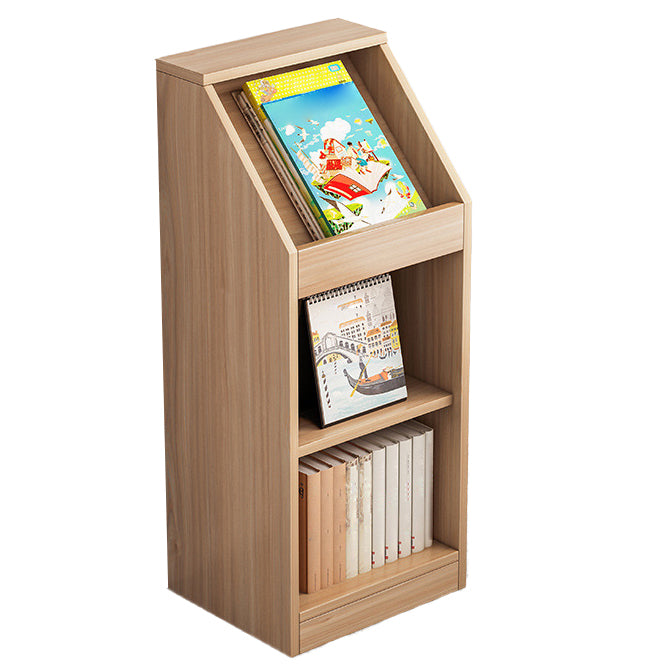 Wooden Bookshelf Modern Home Office Bookcase with Rectangle Shelves