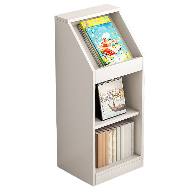 Wooden Bookshelf Modern Home Office Bookcase with Rectangle Shelves