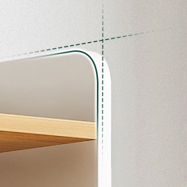 Wooden Closed Back Bookcase Modern Standard Bookshelf for Home