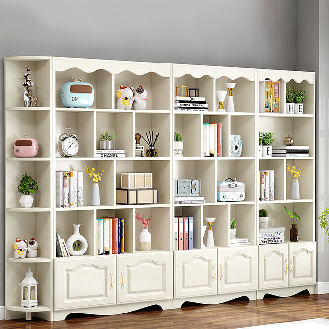 Modern Standard Bookcase Wooden Bookshelf with Rectangle Shelves