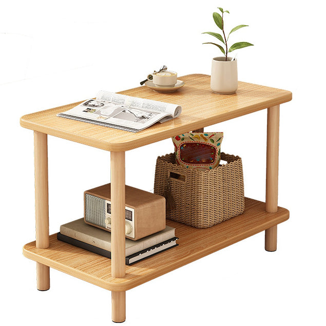 Modern Style Bookshelf Wooden Open Back Etagere Bookcase for Home