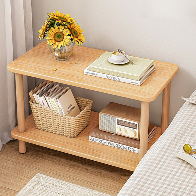 Modern Style Bookshelf Wooden Open Back Etagere Bookcase for Home