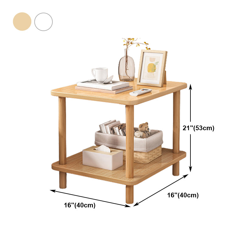 Modern Style Bookshelf Wooden Open Back Etagere Bookcase for Home