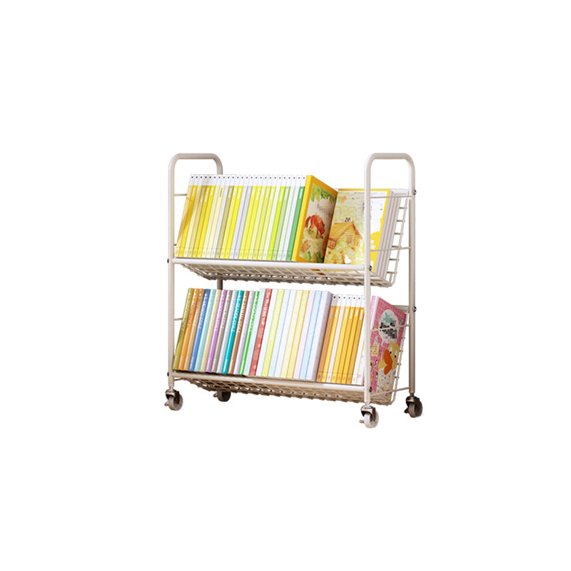 White Etagere Bookshelf Modern 2/3/4/5-Shelf Metal Vertical Bookcase