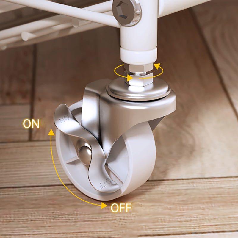 White Etagere Bookshelf Modern 2/3/4/5-Shelf Metal Vertical Bookcase