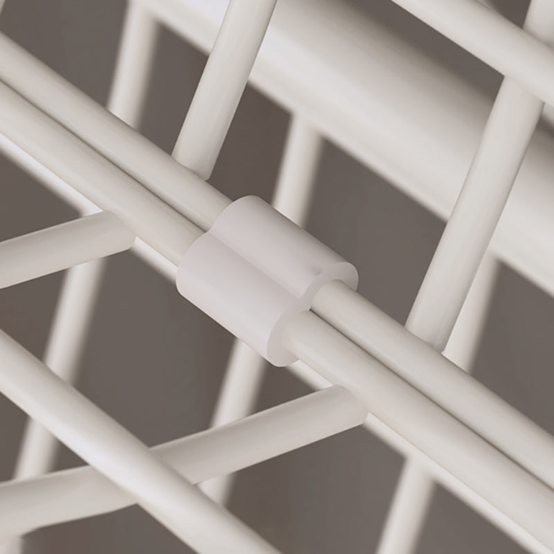 White Etagere Bookshelf Modern 2/3/4/5-Shelf Metal Vertical Bookcase