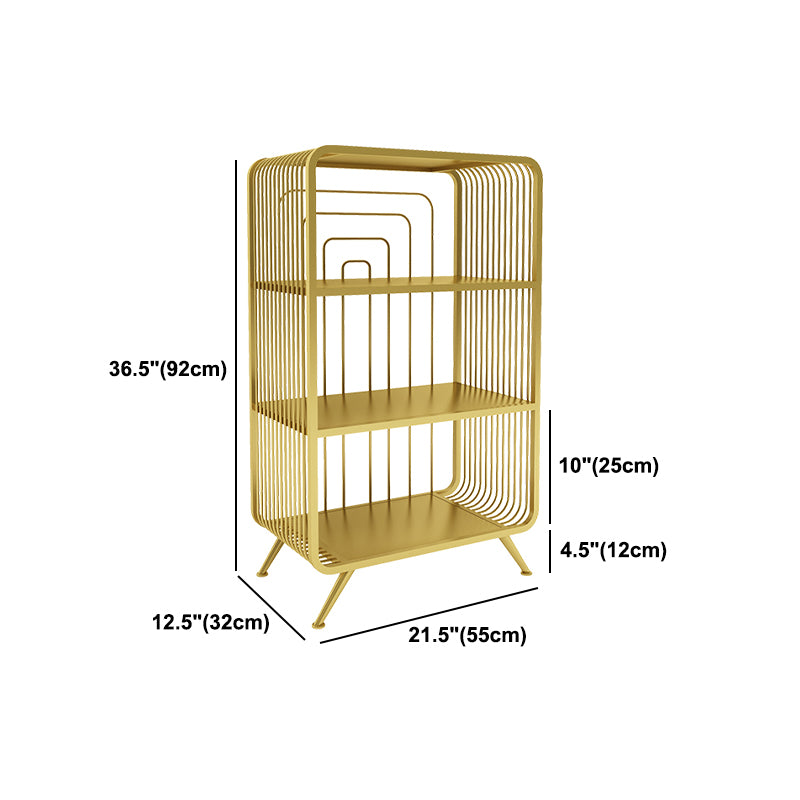 Modern Standard Bookcase Home Office Bookshelf with Rectangle Shelves
