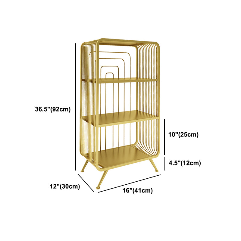 Modern Standard Bookcase Home Office Bookshelf with Rectangle Shelves