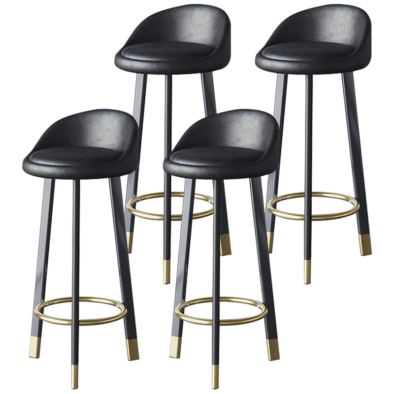 Scandinavian Home Footrest Stool Matte Finish Upholstered Bar Stools
