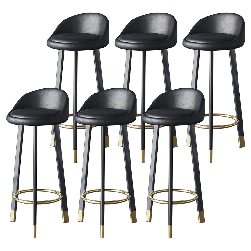 Scandinavian Home Footrest Stool Matte Finish Upholstered Bar Stools